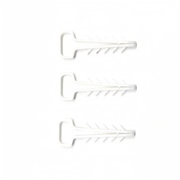 Clips de câble en plastique en forme de U de type R résistants à l'usure en gros en stock, nylon noir et blanc épaissi