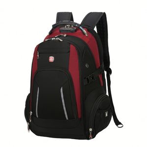 Mochila Táctica Personalizada para Viajes de Negocios, 17 Pulgadas, Impermeable, Oxford, Anti-Robo, con Cargador USB y Candado con Contraseña - Product Image 1