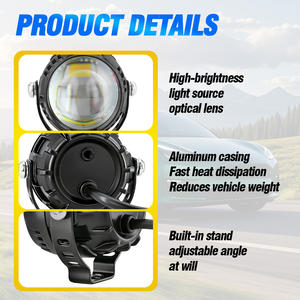 Nuevo Foco LED de 15W para Motocicleta, Doble Color Rojo Demonio, Faros Antiniebla Impermeables MO-238, 2 Años de Garantía para ATV, Coches y Camiones - Product Image 5