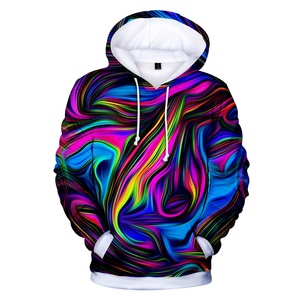 <span class=keywords><strong>Sweat</strong></span>-shirt à capuche tie-dye tendance en gros, imprimé tie-dye, vente directe usine, pull à capuche imprimé tie-dye - Product Image 3