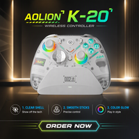 Manette de jeu sans fil AOLION K20 TMR pour Switch Pro et Lite, détection de mouvement Turbo, boutons programmables, gyroscope six axes
