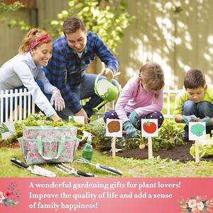 Custom <b>Garden</b> <b>Tools</b> <b>Set</b> Heavy Duty Floral Gardening <b>Tools</b> Kit with Non-Slip Rubber Handle Special Gardening Gifts - Product Image 6
