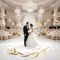 Autocollant de sol pour mariage, vinyle personnalisé pour piste de danse, décoration de réception, autocollant amovible pour piste de danse