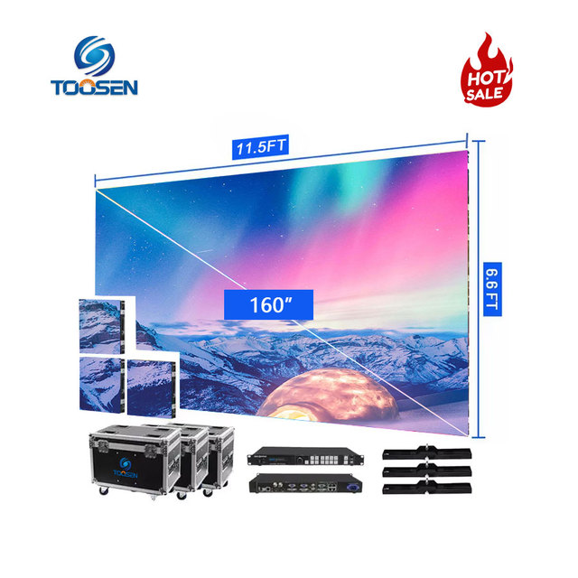TOOSEN Top Fashion P3.91 P4.81 P5.95 HD Indoor Outdoor Rental LED Display Screen LED Video Wall Panel for Stage Event Backdrop