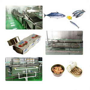 Línea de Procesamiento Automática de Atún y <span class=keywords><strong>Sardinas</strong></span> Enlatadas Sanfu de Alta Calidad, Bomba de Engranajes 380V 3.8KW, Acero Inoxidable de Grado Alimenticio - Product Image 3