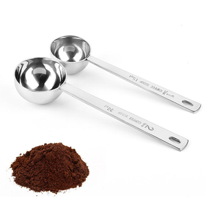 Juego de 2 cucharas medidoras de café de primera calidad - <span class=keywords><strong>1</strong></span> <span class=keywords><strong>cucharada</strong></span> (15 ml) y 2 cucharadas (30 ml) - Cucharas medidoras de café de acero inoxidable - Product Image 5