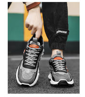Chaussures de course à lacets pour hommes, nouvelle mode automne, semelles épaisses et douces, confortables, augmentant la taille, vente en gros