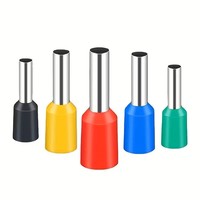 Kit d'outils de sertissage pour bornes tubulaires VE avec boîte ronde, kit professionnel de sertissage de connecteurs électriques pour projets de câblage DIY