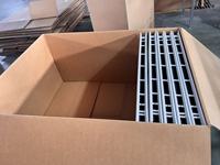 Kit Moderno de Vidrio Decorativo Perforado con Tiras de Zinc para Paredes Cortina, Dormitorios y Comedores, Integrado en Puertas y Ventanas