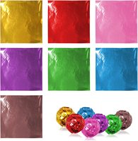 Papel de aluminio estampado colorido para embalaje de alimentos, papel de aluminio para envoltorios de Chocolate, venta al por mayor de fábrica