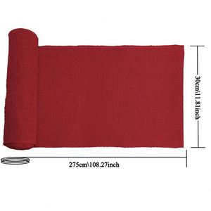 Camino de Mesa de Lino Color Claret para Decoración de Banquetes y Fiestas de Boda, Mantel para Mesa de Comedor - Product Image 3