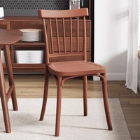 Chaises de salle à manger en plastique d'extérieur en gros, chaises portables blanches pour salons, idéales pour maisons de location, gîtes et bistrots de jardin