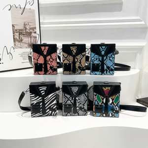 2025 Nieuwe Collectie Luxe Hot Sale Vrouwen Portemonnee Tas Mode Pu Lederen Slangenhuid Crossbody Schoudertassen - Product Image 2