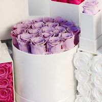 Vente en gros Cadeau de fête des mères pour la Saint-Valentin Longue durée de vie Fleurs immortelles stabilisées pour toujours Rose préservée éternelle dans une boîte