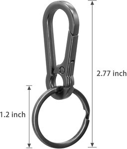 Porte-clés en métal à clip pour expédition rapide, organisateur de clés pour la maison, la voiture, les femmes, les hommes, accessoires de camping en plein air, petit MOQ, RTS - Product Image 3