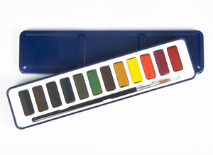 pigmento solido acquerello Set di colori ad acquerello pennelli Kit per la scuola di artigianato fatto da te - Product Image 3
