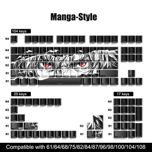 Teclas Personalizadas Ghost Gengar Jinx Reze Cherry, Perfil PBT para Teclado Mecánico MX, Teclas Retroiluminadas - Product Image 6