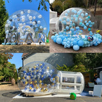 Dôme gonflable transparent blanc en PVC de qualité commerciale pour événements – Maison à bulles gonflable pour fêtes