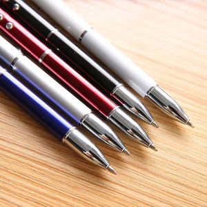 Stylo pointeur laser personnalisé 4-en-1 avec lumière LED et stylet métallique pour cadeaux promotionnels - Product Image 3