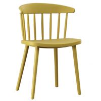 Chaise en plastique de style décontracté, design moderne, avec dossier, pour salle à manger intérieure, appartement et terrasse extérieure