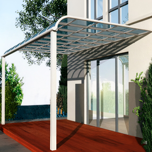 Tettoia per Auto in Alluminio Riciclabile, Moderna e Personalizzabile, Impermeabile, Facile da Montare, per Giardino e Parcheggio Esterno - Product Image 1