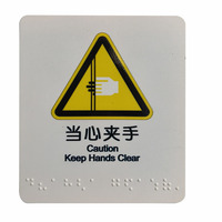 Panneaux de signalisation pour portes : Ne pas s'incliner, Conforme ADA, Braille, 3,9x2 pouces, Résistant à la corrosion, Design moderne personnalisable, pour Bureau