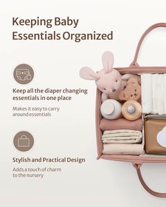 Panier de rangement pour couches de bébé respirant et lavable, organisateur portable pour voiture - Product Image 6