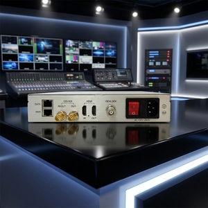 Decodificador IP a SDI/HD de Baja Latencia 4K H.265/H.264, SRT HLS con Soporte Dual GigE/Bi-Level/Tri-Level Genlock, Funcionamiento Continuo 24/7 - Product Image 1
