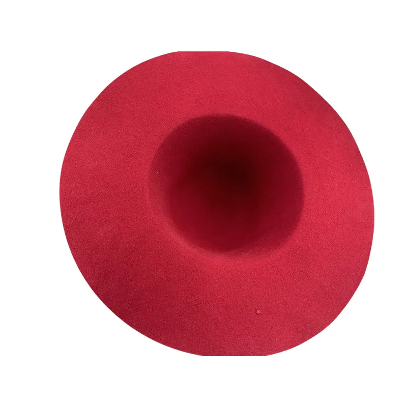 قبعات مصنوعة يدويًا من الصوف الاسترالي الكامل 220 جرام وهي قبعات حمراء ثابتة ملائمة للفصول الأربعة
