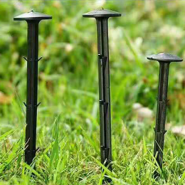 Goupilles de tente barbelées en plastique noir piquets de sol en PP tapis de mauvaises herbes agrafes de paillis d'ongles dans le jardinage - Product Image 5