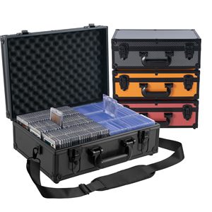 Boîte de rangement personnalisée en alliage d'aluminium pour cartes 3x4 35pt, capacité de 600+ cartes, étui de rangement pour cartes de sport verrouillable - Product Image 1