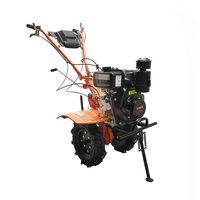 BISON (CHINE) Motoculteur diesel haute qualité 5,5 CV monocylindre avec transmission à engrenages et deux roues
