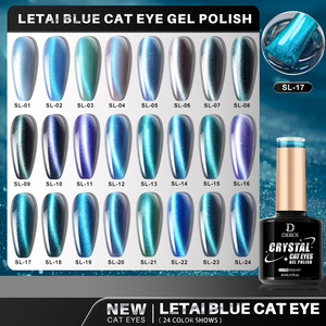 طلاء عيون القط الأزرق من Deroi ، جل عيون القط المغناطيسي خالي من Hema Tpo ، جل عيون القط البحري الكريستالي - Product Image 2