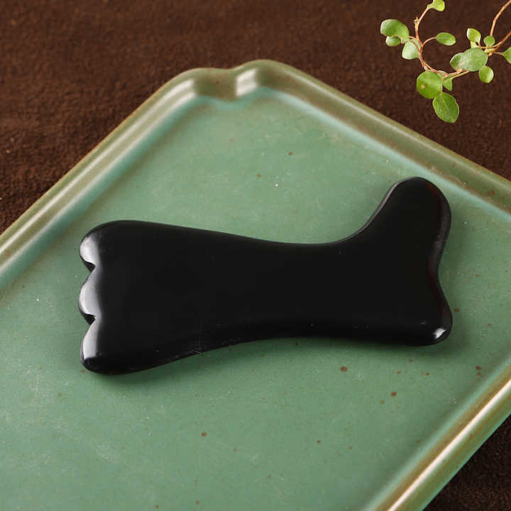 天然扁石刮痧面部工具指压减少浮肿眼袋放松刮痧板