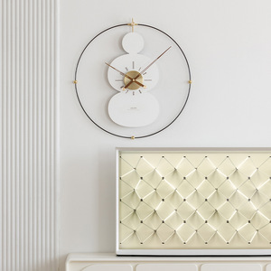 Reloj de Pared Artístico Grande, Redondo, Funciona con Batería, Simple y Elegante, Decoración para el Hogar, Reloj de Pared para Sala de Estar - Product Image 1