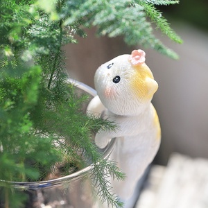 Multi-modelo disponible colgante lindo gatito peculiar escalada cilindro pecera macetas monitor de computadora adornos decorativos - Product Image 3