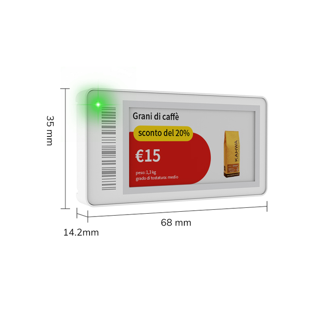MinewTag Supermarket Screen Size 2.1 BLE 5.0 E Ink Digital Price Tags Epaper Cloud System Display Nfc ESL Electronic Shelf Label