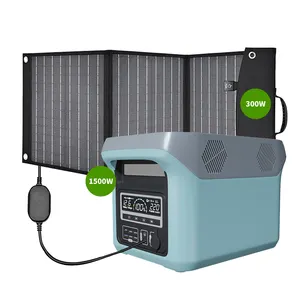 2000W 1880WH Large Capacity 110V 220V 230V AC Output Back Up Solar Generator