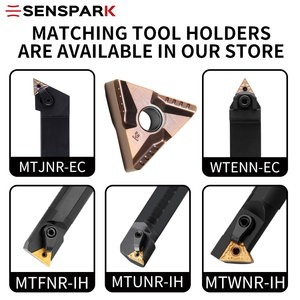 CNC Lathe Blade Vòng tròn bên ngoài tam giác lỗ bên trong hạt tnmg160404 khía đầu máy tiện công cụ sensopark Chiết Giang - Product Image 5