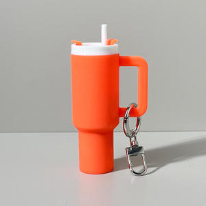 Mini Cup Tumbler Keychain Lip Balm Chapstick Holder Charm Detachable Small Cup <b>Keychains</b> for Women Purse Handbag Bag Accessories - Product Image 4