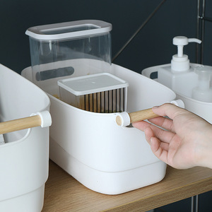 Caja de almacenamiento de escritorio para el hogar, caja organizadora, cesta, baño, cocina, inodoro, caja de plástico, contenedor diverso - Product Image 4