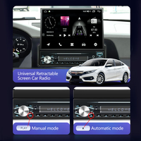 Autoradio Android 2DIN pour tableau de bord, écran tactile rétractable HD IPS 7'', lecteur multimédia vidéo, WiFi intégré, navigation GPS 3G/4G