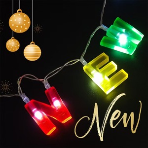 Ingrosso collane luminose a LED per feste <span class=keywords><strong>felice</strong></span> <span class=keywords><strong>anno</strong></span> nuovo di Halloween <span class=keywords><strong>natale</strong></span> & ringraziamento-lampeggiante per feste bomboniere collana - Product Image 4