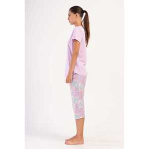 Combinaison de nuit ovale à manches courtes et col rond pour femmes - Product Image 2