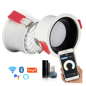 Luz de Techo Inteligente Tuya Zigbee 3.0, Funciona con SmartThings, <span class=keywords><strong>Alexa</strong></span>, <span class=keywords><strong>Echo</strong></span> <span class=keywords><strong>Plus</strong></span>, Luces LED Empotradas, Luz de Techo LED de 2.5/3 Pulgadas y 7w - Product Image 1