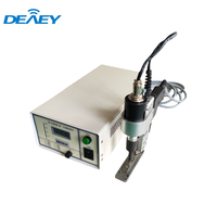 Mesin pemotong ultrasonik, mesin pemotong ultrasonik, pisau Label kain 40Khz 800W untuk tekstil kain