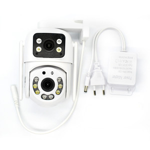 Telecamera di Sicurezza Intelligente HD 1080P a Doppia Lente con Visione Notturna <span class=keywords><strong>e</strong></span> Doppia Illuminazione per Monitoraggio Domestico - Product Image 1
