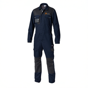 Overol de Trabajo Azul Marino Talla L, Ropa de Seguridad Resistente para Uso Industrial - Product Image 2