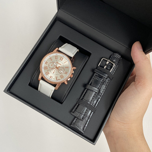 High quality Packaging Box Alligator skin Leather Watch band China manufacturer factory crocodile leather band Watch straps