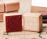 Lettres artisanales pour Journal Tampons en bois décorés à la main Tampon en caoutchouc pour bois